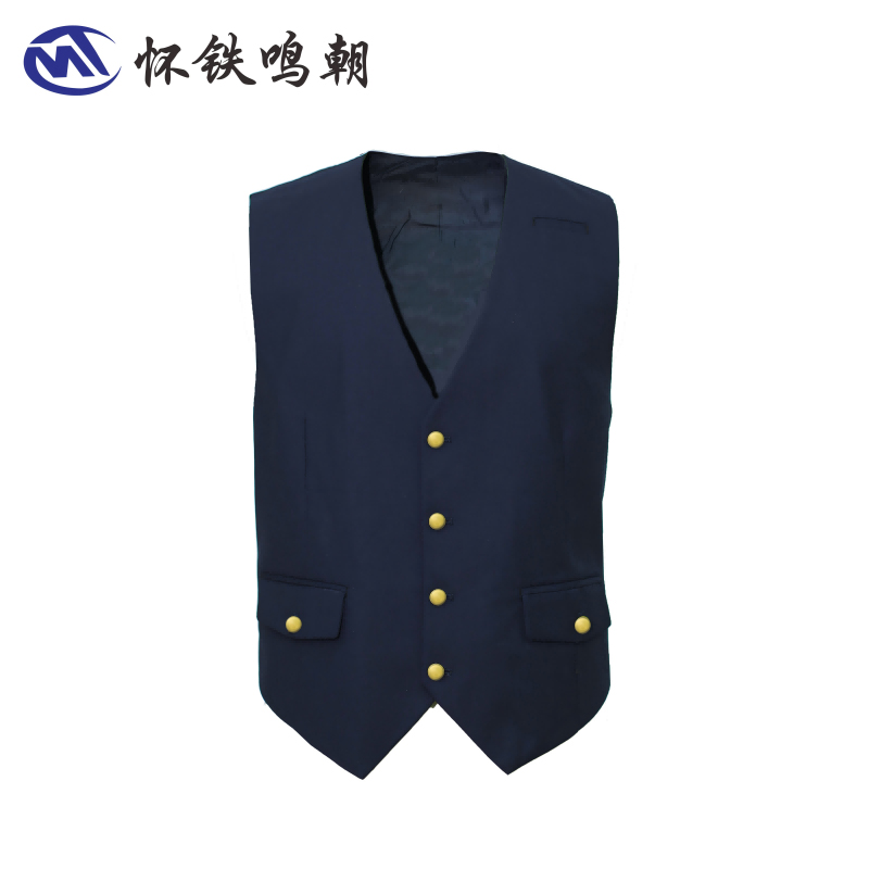 怀铁鸣朝 春秋马夹背心HT-G076 男士马甲/背心 商务职业装春秋季工作装厂家直销 AI智能量体