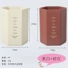 磨砂大容量日系简约学生用六角笔筒创意个性笔桶桌面收纳ins
