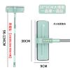 [一面刮一面擦]伸缩杆刮擦一体擦窗器玻璃擦涂水刮水器清洁工具 [共1布]30*9CM大擦板刮擦一体