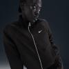 Nike/耐克女士复古风尼龙拼接针织运动夹克轻便防风潮流外套