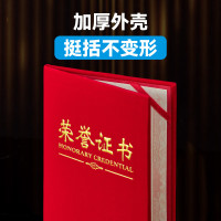 DSB 12K/10本装绒面经典款荣誉证书可定制获奖证书颁奖奖状证书外壳 【附20张内芯】050808