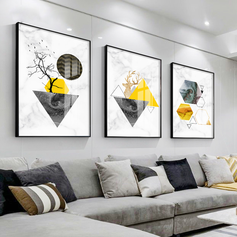 玖福jiufu家居饰品壁饰油画壁画挂画玄关画沙发背景餐厅背景墙简约