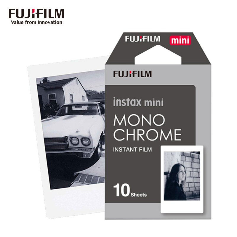 富士(FUJIFILM)INSTAX 拍立得 富士趣奇mini7c/8/9/25/90/70通用快显胶片 黑白时光10张