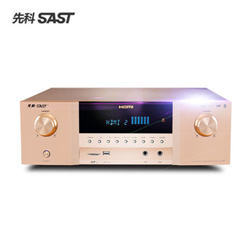 先科 AV -988家用蓝牙5.1功放机专业大功率hifi数字收音av功放重低音K歌音响声控智能播放