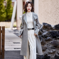 双面羊毛绒大衣女中长款2024秋冬新款加厚高端宽松羊毛呢外套棕色双面羊绒大衣女2024新款秋冬高级感气质大牌中长款羊毛呢