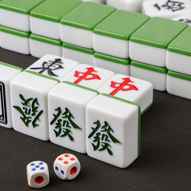 闪电客家用手搓麻将牌一级品广东四川麻将40中号大号麻将136张送礼
