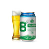 青岛崂山啤酒LAOSHAN BEER 8度 清爽黄啤 330ml*24听 整箱 国产官方自营(ZJ)TK