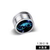 十二星座磁铁耳钉韩版夜光无耳洞耳环单只潮人耳饰品女款情侣耳夹 水瓶座 [单只价]