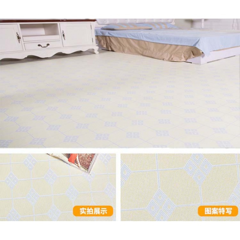 家用毛革儿童房地板胶地垫卧室无味粘贴地毯塑胶环保可爱粉色卡通壹德壹