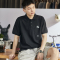 唐狮夏季新款polo衫男士短袖口袋黑色港风宽松有翻领t恤ins潮