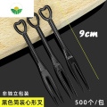黑色心形叉子【1万支】简装