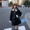 秋冬季炸街新款可爱毛呢外套女毛领宽松百搭仿羊羔毛韩版森系上衣