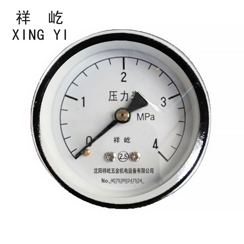 祥屹 压力表轴向检测定制型 Y40Z 块 0-4Mpa