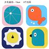 隔热垫硅胶防烫垫餐桌垫少女心可爱卡通家用杯垫锅垫碗垫盘垫简约|大号4个方形【叶子+鱼+狮子+鸟】
