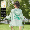 [2.5折价123元]唐狮夏季防晒服女连帽简约文字印花外套薄款透气时尚