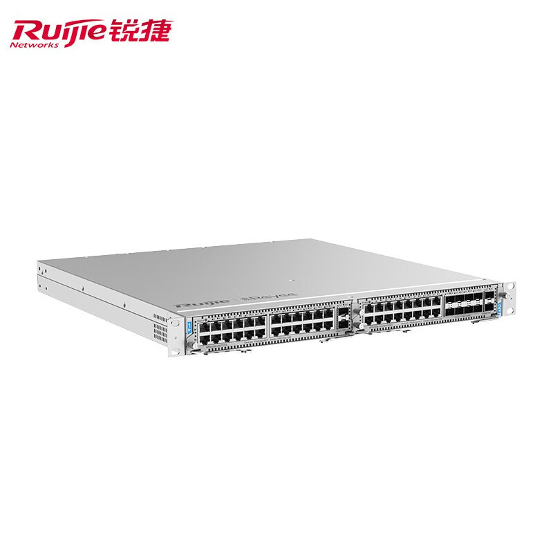 锐捷(Ruijie)三层网管模块化 光网融合易光交换机OLT 双槽位多业务板卡 无源分光设计主机 RG-NBF6002M