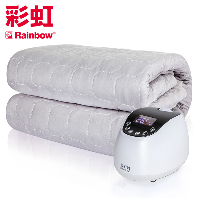 彩虹(RAINBOW)双人水暖电热毯(2*1.8米)恒温睡眠双人舒适型语音控制水暖褥子 水润不干燥
