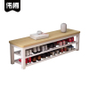 伟樽换鞋凳800*350*450mm三杠双层个