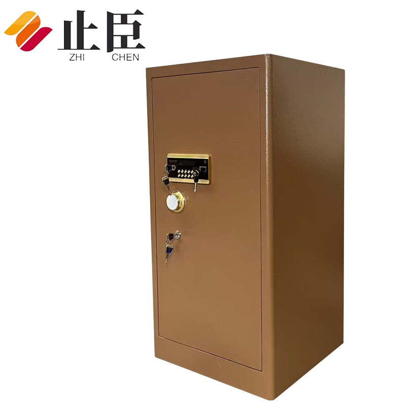 止臣 保险柜保险箱电子密码锁保险收纳柜保管箱存放柜储物柜 咖高清大图