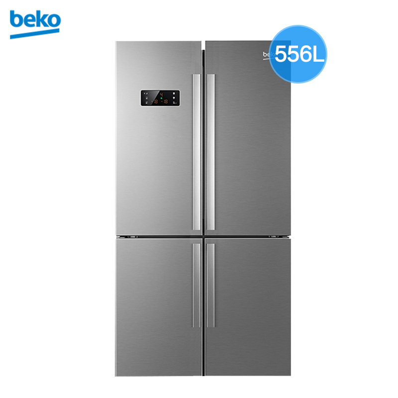 倍科(beko) GNE114622IX 556升 冰箱 十字对开门冰箱 多门冰箱 变频风冷无霜 欧洲原装进口(银灰色)