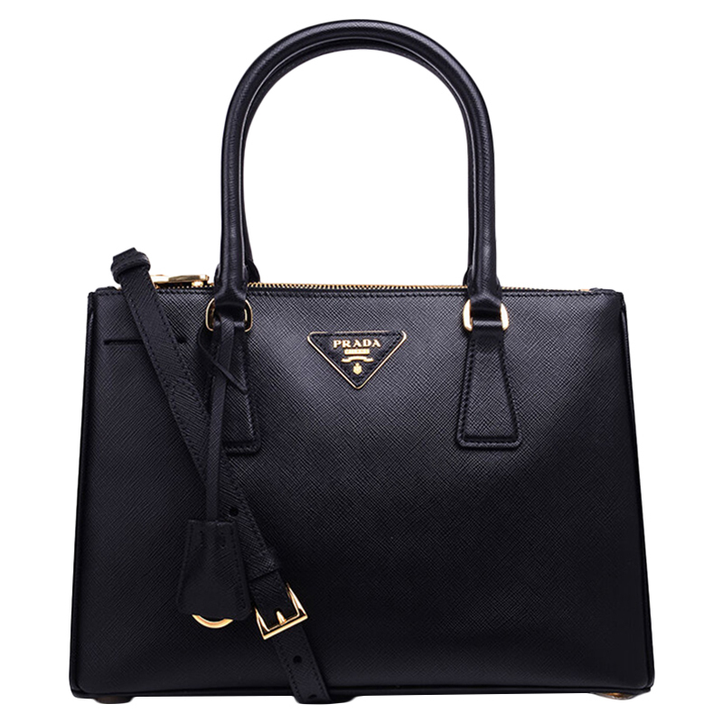 [直营]普拉达(PRADA) Galleria 系列 拉链式 牛皮女士手提包 杀手包单肩包 女包