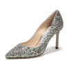 JIMMY CHOO 周仰杰 女士闪光面料尖头高跟鞋 ROMY 85 CGF 204