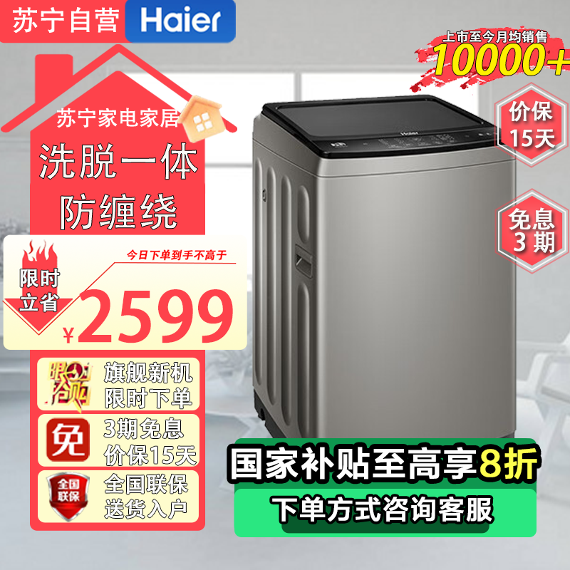 海尔Haier双动力波轮洗衣机XQS100-BZ226