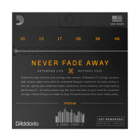 达达里奥(D'Addario)XTE1046 电吉他碳素钢弦 手感粗款电吉他琴弦010-046美产原装进口