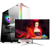 铭能 i7四核/GTX1650独显/16G内存/480G固态 台式机 DIY组装机 台式电脑 商务家用办公组装电脑 学生学习电脑 设计电脑台式主机电竞吃鸡游戏电脑主机+24英寸全套