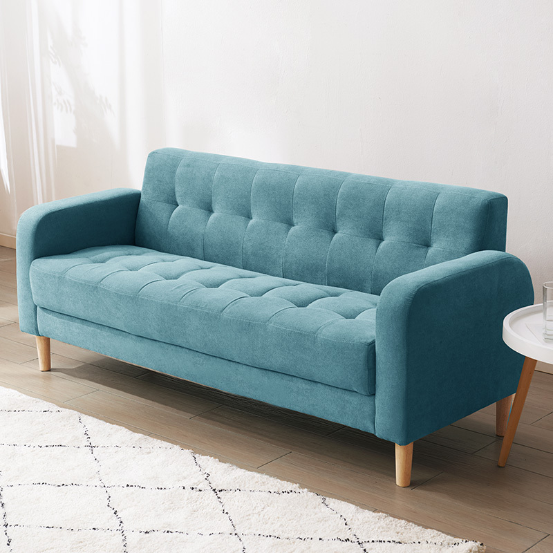 沙发小户型北欧客厅卧室双人闪电客布艺沙发简约现代出租房网红款小沙发