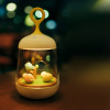 微景观天空之城音乐盒音乐灯 床头灯 生态瓶七彩小夜灯 情人节送女友实用 生日七夕情人节送女友送闺蜜送爱人送老婆