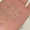 S925纯银精致mini蝴蝶结耳钉女养耳洞小巧精致耳环百搭耳骨钉
