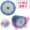 圆形密胺仿瓷隔热垫碗垫家用防烫垫砂锅垫杯垫西餐垫餐桌垫盘垫子