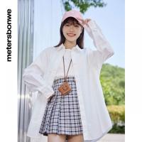 [2件2折价:49]美特斯邦威女时尚百搭百褶短裙