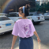 唐狮 短袖T恤女夏季新款犬系女孩印花森系时尚可爱百搭体恤