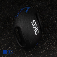 韦步双耳药球MEDICINEBALL橡胶实心药球双把手柄药球私教训练重力球