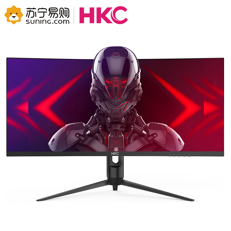 HKC C349U 34英寸电脑显示器21:9带鱼屏准4K电脑显示屏2K曲面电竞