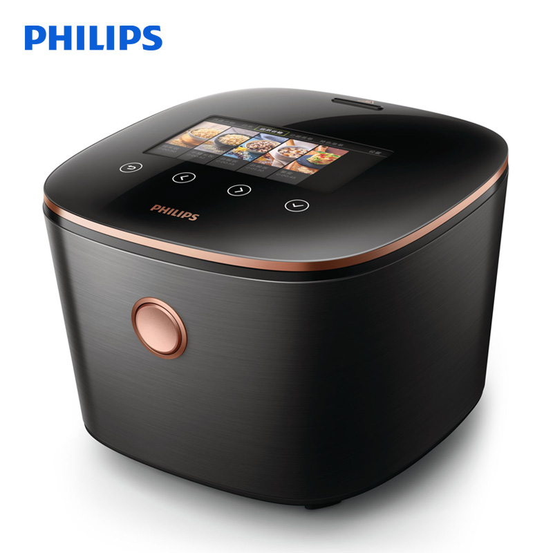 飞利浦(Philips) 电饭煲HD4588/00 珐琅铸铁火焱锅内胆 4L大容量 智芯回漩IH电磁加热 智能预约功能