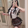 长夜漫漫情趣内衣性感cos制服诱惑jk短裙激情女纯洁学生装女2205