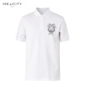 MECITY男装2020夏季新款纯棉韩版休闲印花宽松短袖Polo衫男