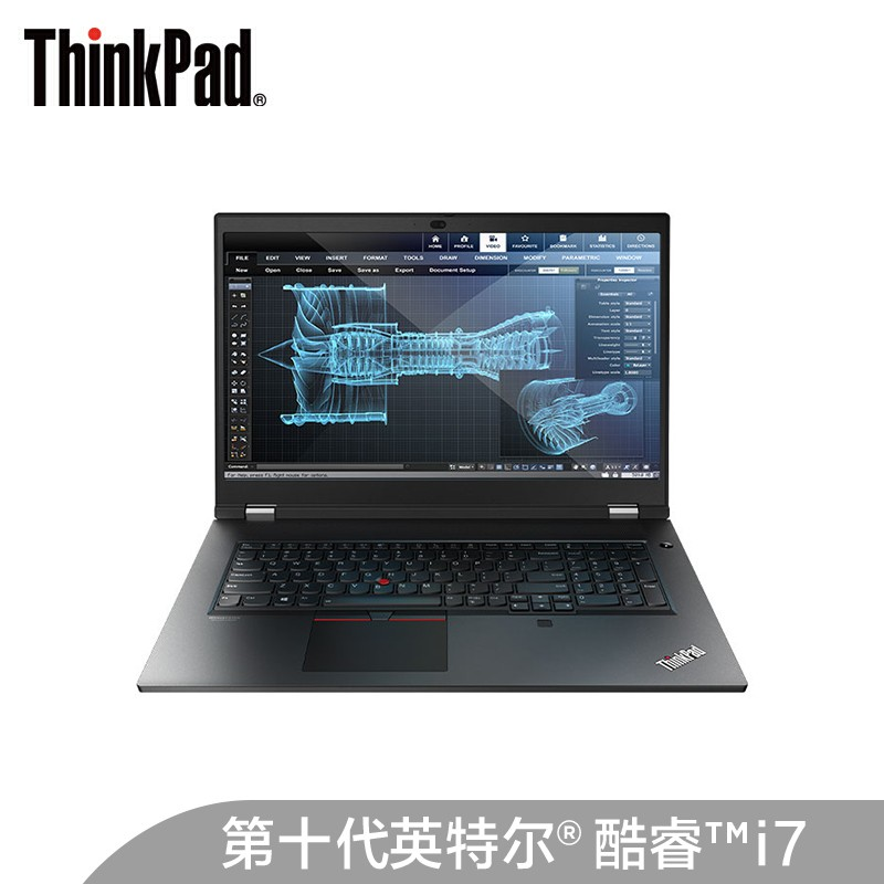 3英寸笔记本电脑视频渲染设计师绘图建模移动工作站 w-10855m至强 16g