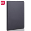 得力(deli)32K80张商务经典皮面本办公用品 会议记事本日记本笔记本子10本装 黑7902