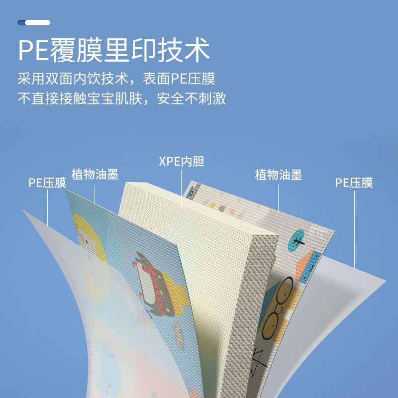 乐缔 XPE爬行垫宝宝爬爬垫婴儿拼接地垫泡沫拼图防滑儿童玩具游戏毯9片装加厚2CM