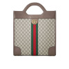 古驰GUCCI Ophidia TOTE中号 双G饰扣老花547941 男士女士手提包 金扣