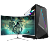 铭能 十代酷睿i5六核/GTX1660Ti 6G独显/16G内存/512G固态 台式机 台式电脑 DIY组装机 组装电脑 家用办公电脑主机 设计学生台式电脑游戏电脑+32英寸曲面