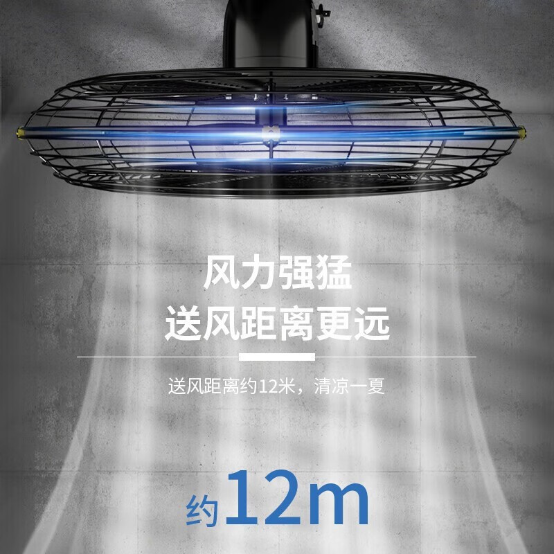 奥克斯(AUX)电风扇家用节能省电风扇床头办公室落地扇工业扇大功率FW-55A