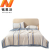 铭思沃夏被四件套200*230cm床 蓝条纹 套