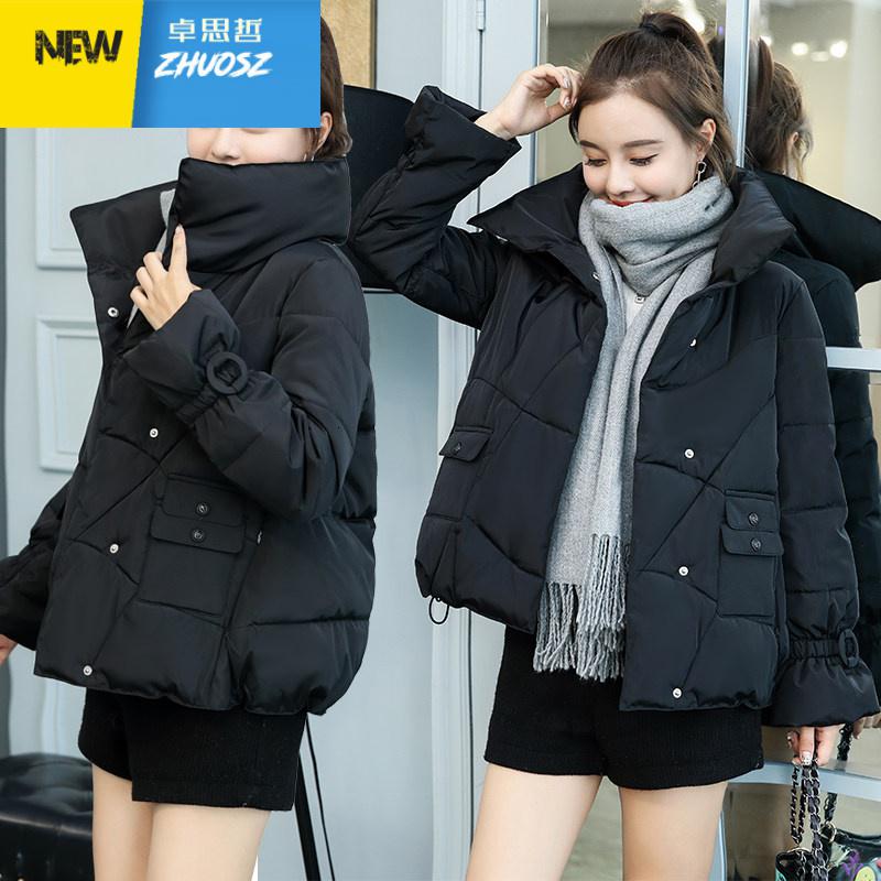 反季棉服女短款新款韩版面包服学生羽绒棉服加厚棉袄冬季外套 ZHUOSIZHE 卓思哲