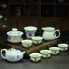 玲珑镂空向阳花茶具套装家用简约陶瓷功夫整套茶杯茶壶茶道泡茶器