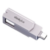 联想(thinkplus) TPCU301plus (手机优盘TYPE-C) 128GB U盘 银色